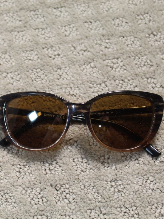Vtg DKNY DY4121 3660/73 Oversized Marble Brown Sunglasses 56  [] 17  140 Frames main image 7